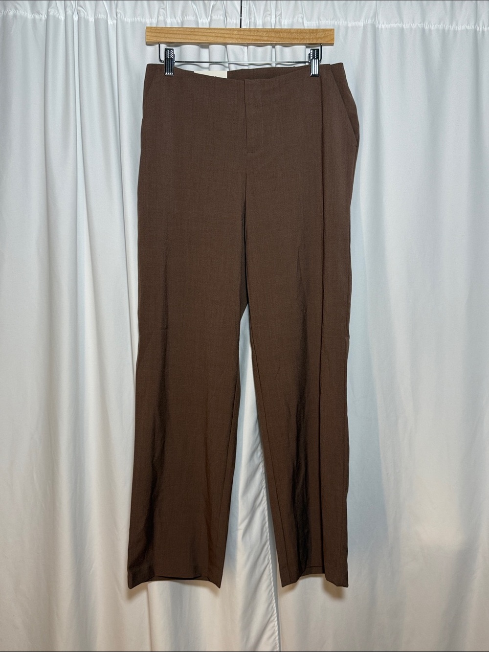 a new day Brown Straight-Leg Dress Pants